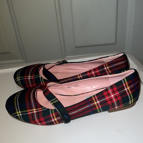 Lulu Hun London plaid/ Velcro Mary Jane shoes sz 7 - Picture 2 of 5